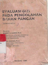 Image of Evaluasi Gizi pada Pengolahan Bahan Pangan
